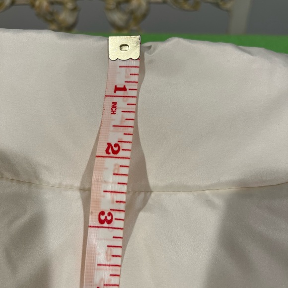 Lands’ End Cream Full Zip Puffer Down Vest - Picture 7 of 13